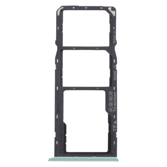 For OPPO Realme C11 RMX2185  SIM Card Tray + SIM Card Tray + Micro SD Card Tray (Green)