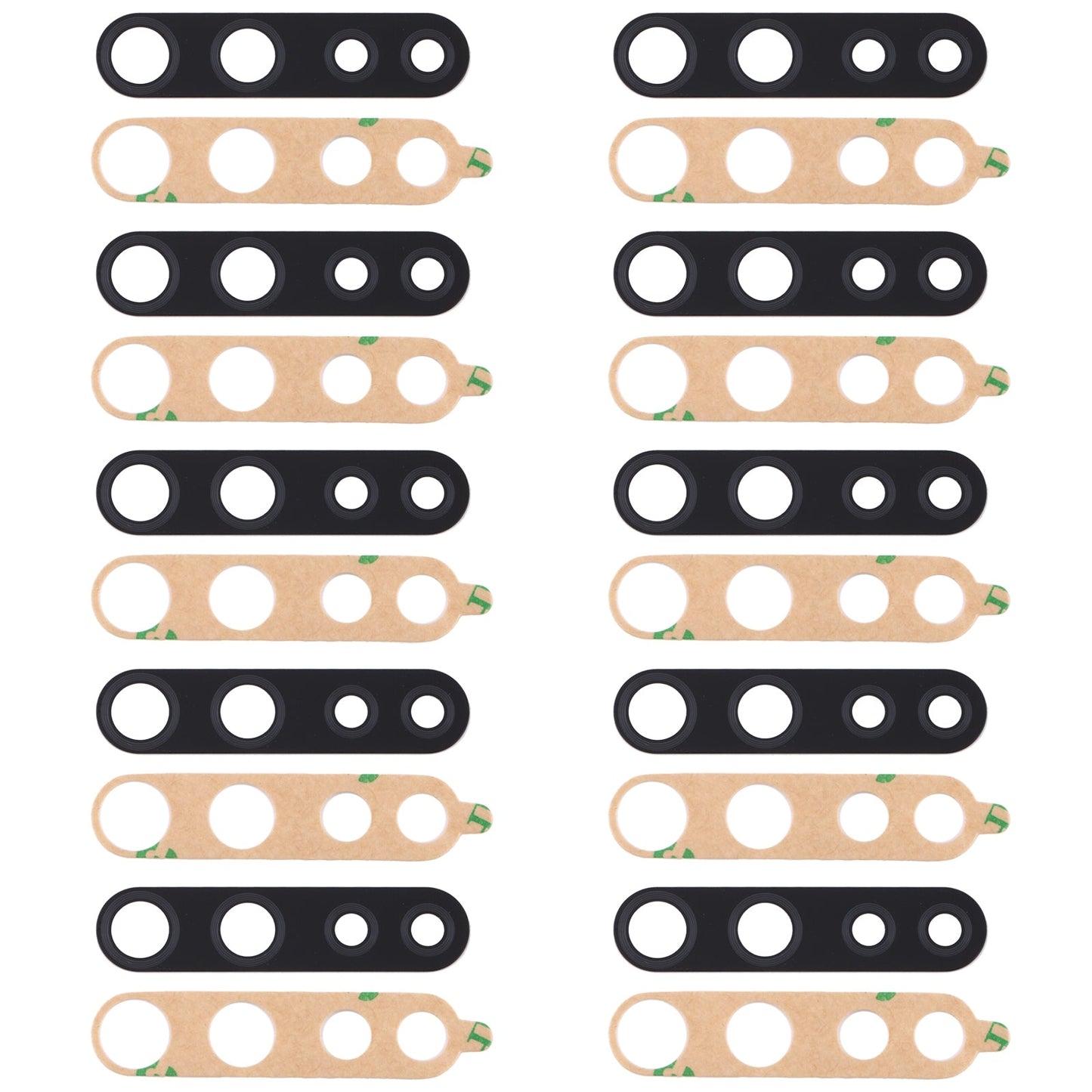 For OPPO F15 CPH2001 10pcs Back Camera Lens