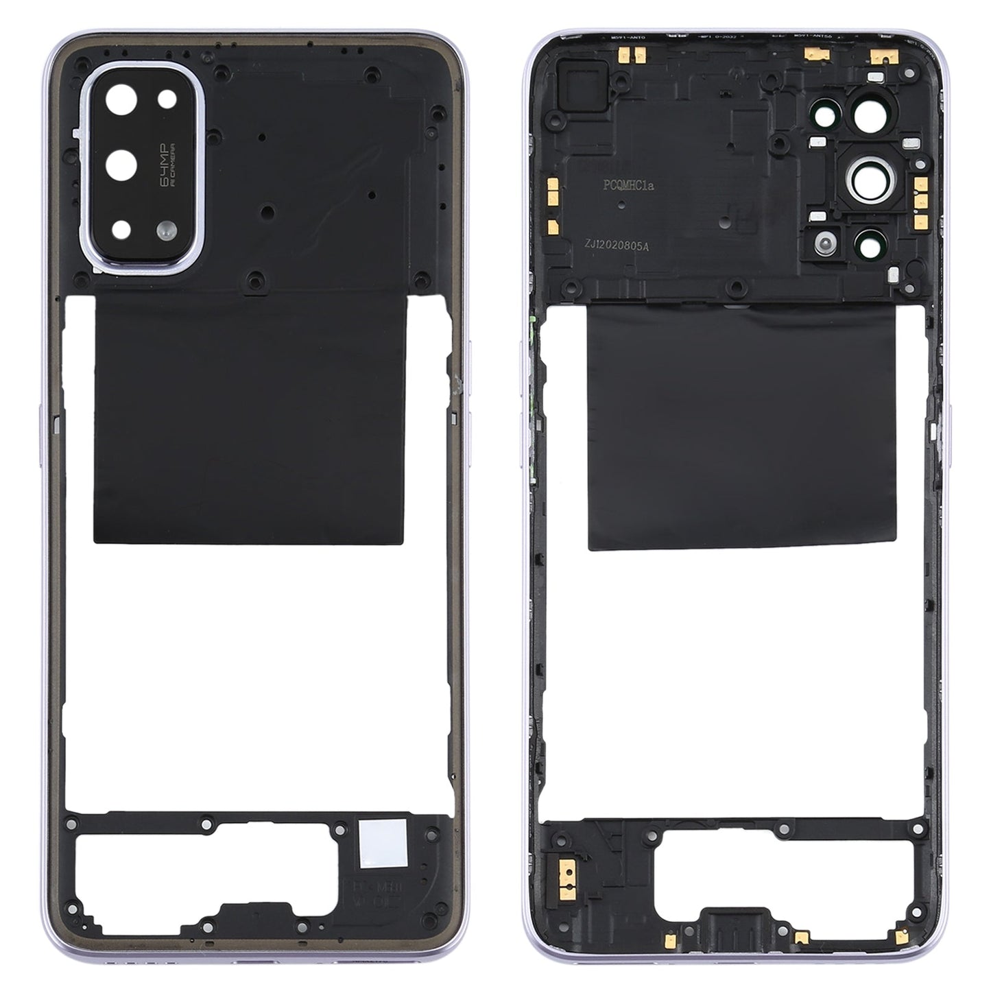 For OPPO Realme X7 Back Housing Frame (Purple)