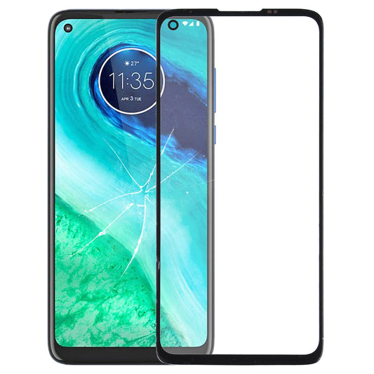 Front Screen Outer Glass Lens for Motorola Moto G8 XT2045-1 (Black)