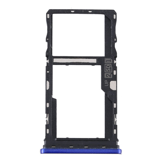 SIM Card Tray + SIM Card Tray / Micro SD Card Tray for Motorola Moto G9 Play/Moto G9 (India) (Blue)