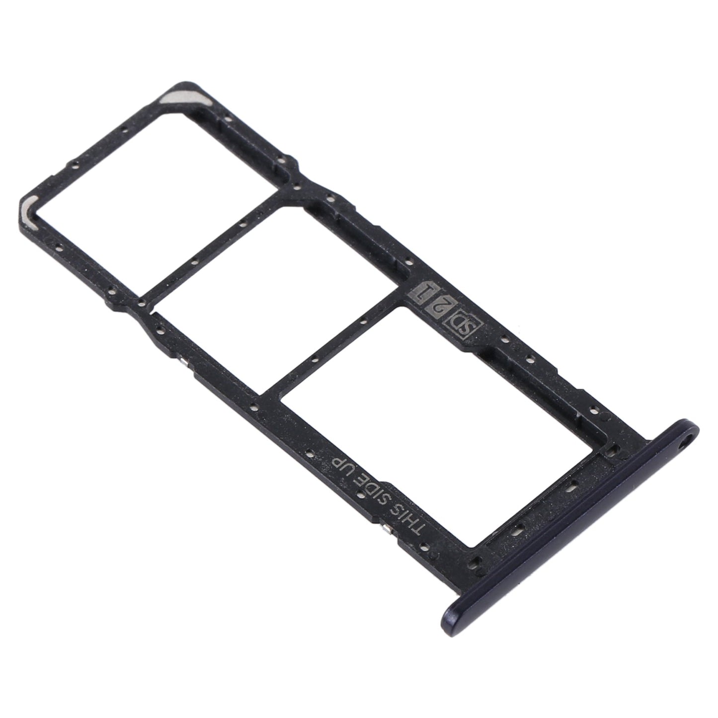 SIM Card Tray + SIM Card Tray + Micro SD Card Tray for Motorola Moto E6 Plus/Moto E6s (2020)/AGA0004/PAGA0004IN/PAGA0033IN/PAGA0033 (Black)