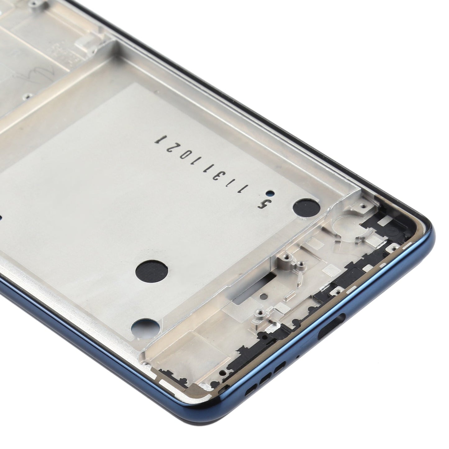 Front Housing LCD Frame Bezel Plate for Motorola One Hyper XT2027 XT2027-1 (Blue)