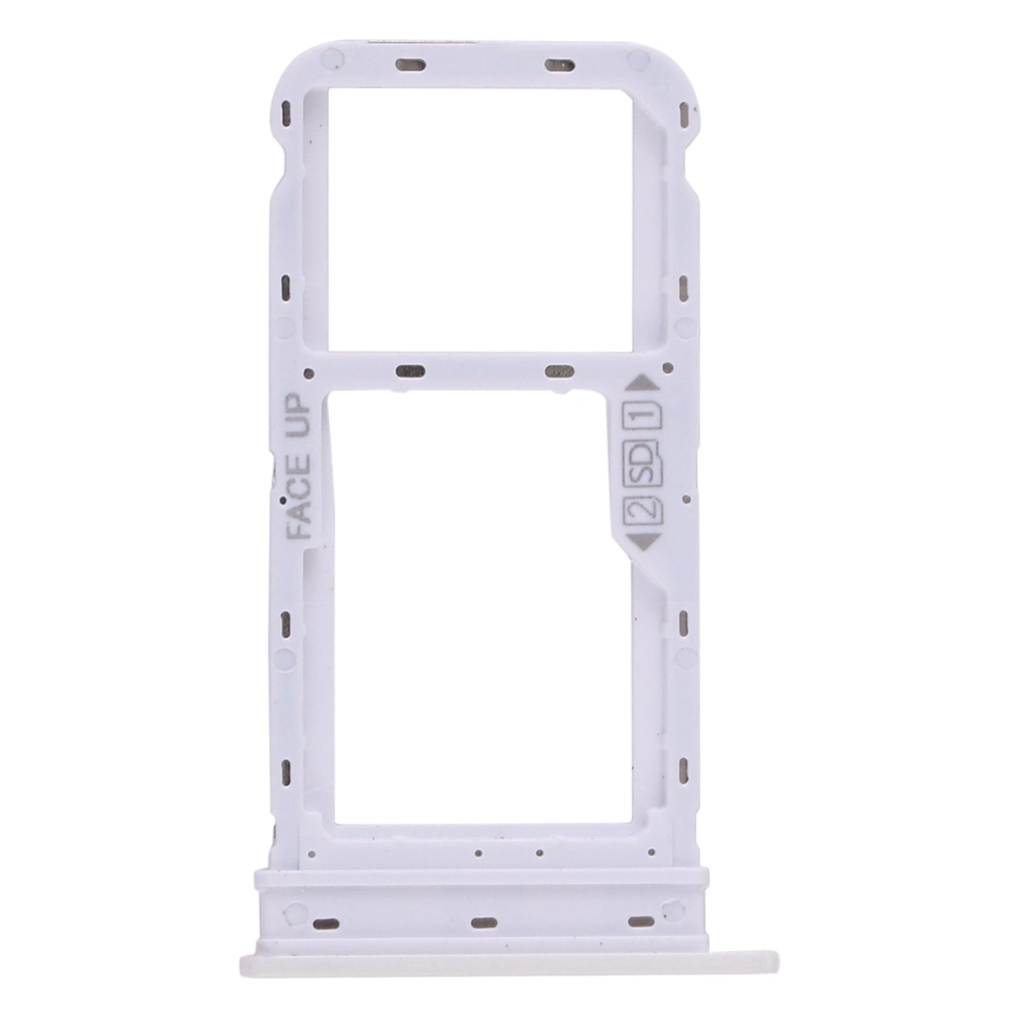 SIM Card Tray + SIM Card Tray / Micro SD Card Tray for Motorola Moto G8 Power (White)