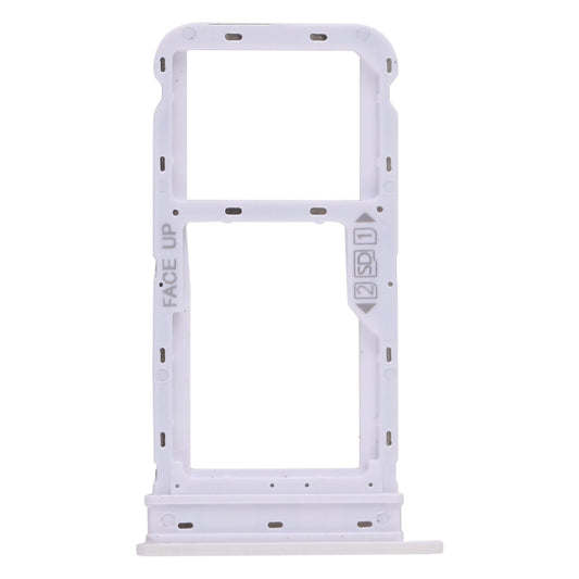 SIM Card Tray + SIM Card Tray / Micro SD Card Tray for Motorola Moto G8 Power (White)