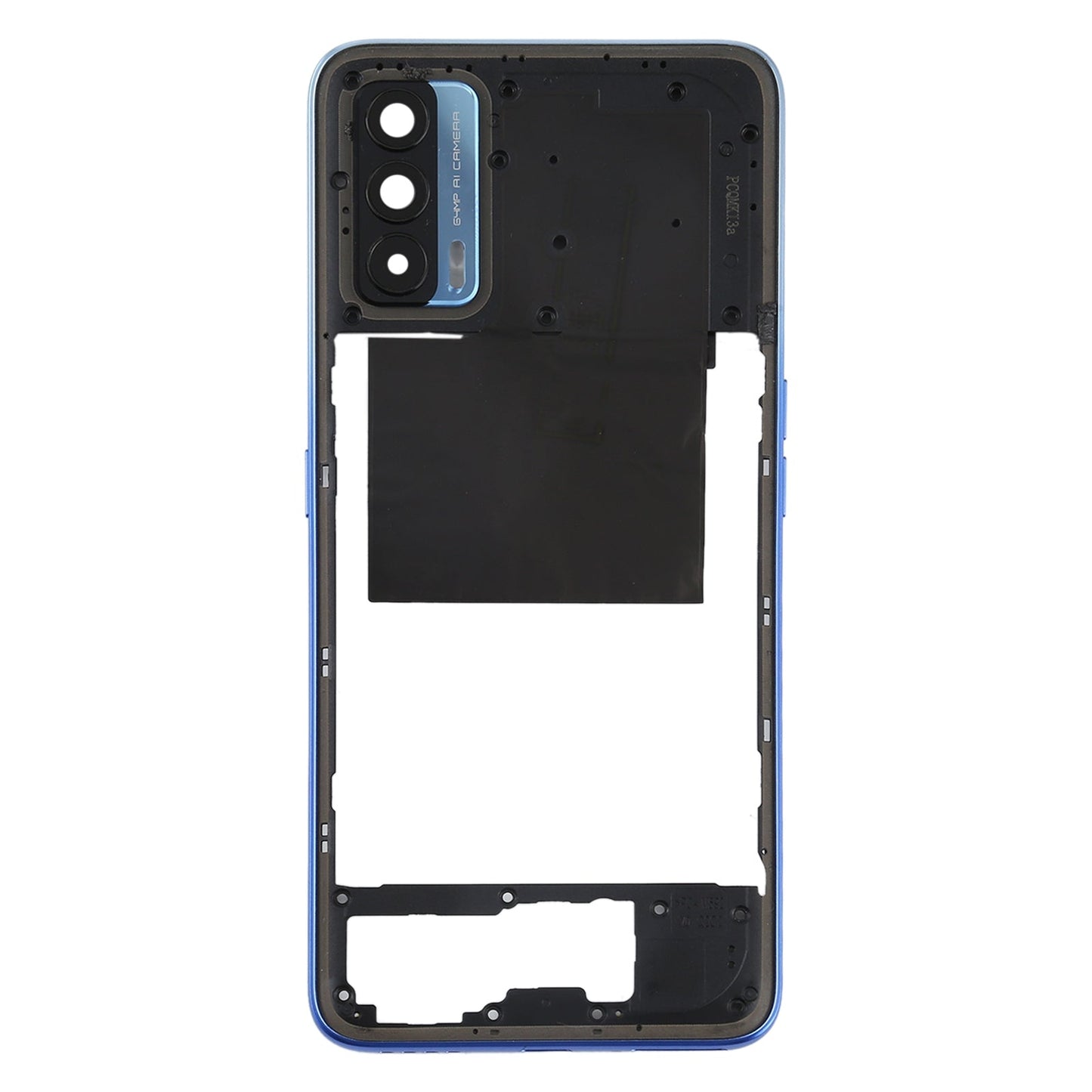 For OPPO Realme V15 Middle Frame Bezel Plate (Blue)