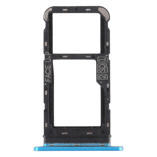 SIM Card Tray + SIM Card Tray / Micro SD Card Tray for Motorola Moto E7 Power PAMH0001IN PAMH0010IN PAMH0019IN (Blue)