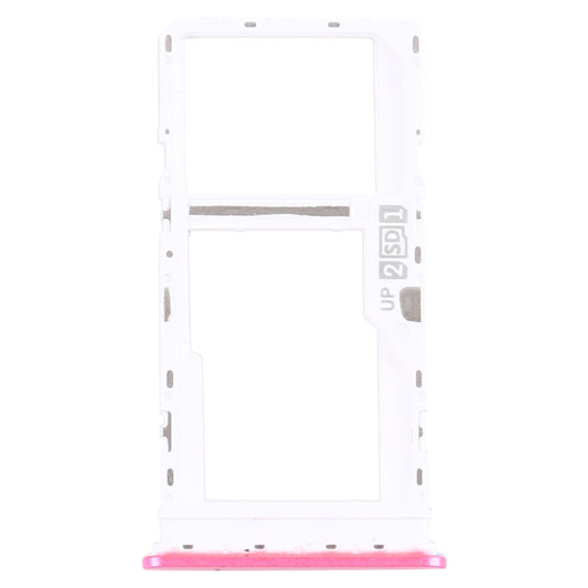 SIM Card Tray + SIM Card Tray / Micro SD Card Tray for Motorola Moto G10 XT2127-2 (Red)
