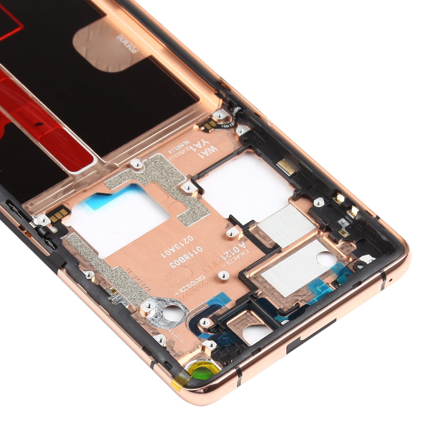 For OPPO Find X2 Pro CPH2025 PDEM30 Original Front Housing LCD Frame Bezel Plate (Gold)