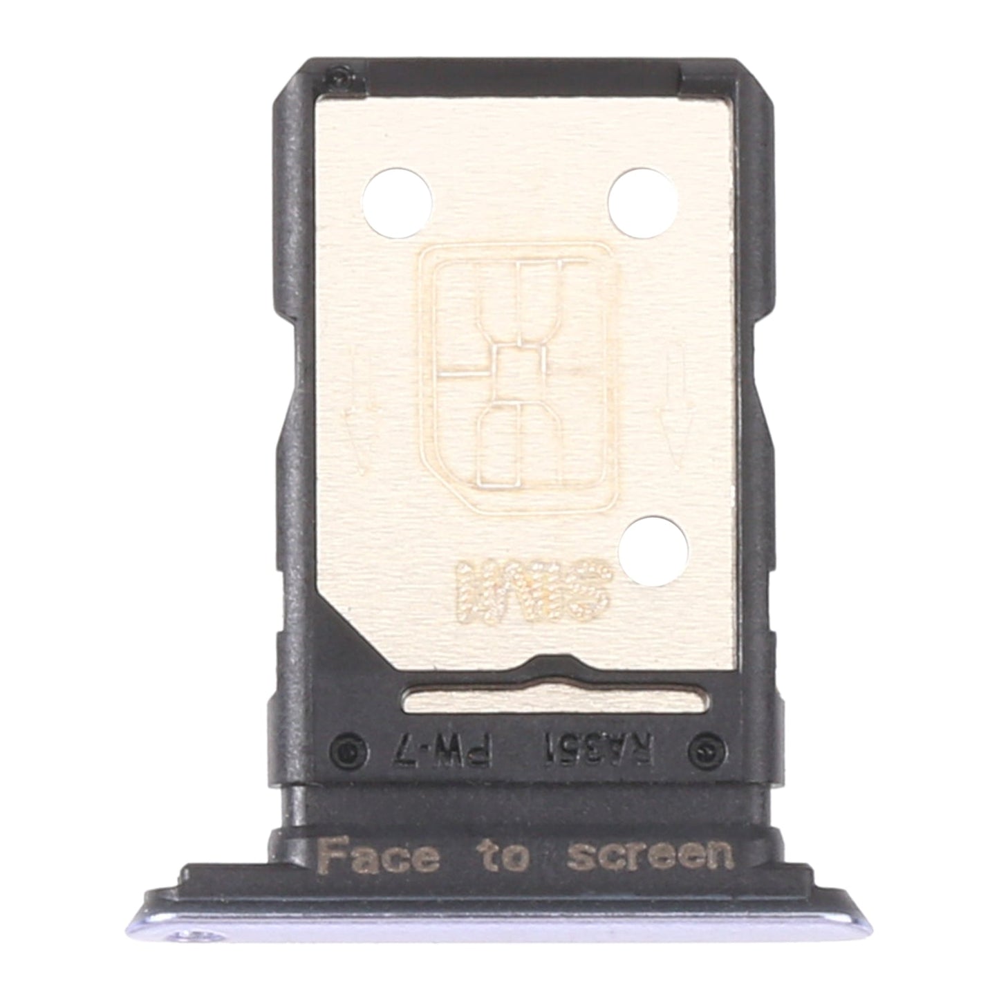 For OPPO Realme X7 Pro SIM Card Tray + SIM Card Tray (Purple)