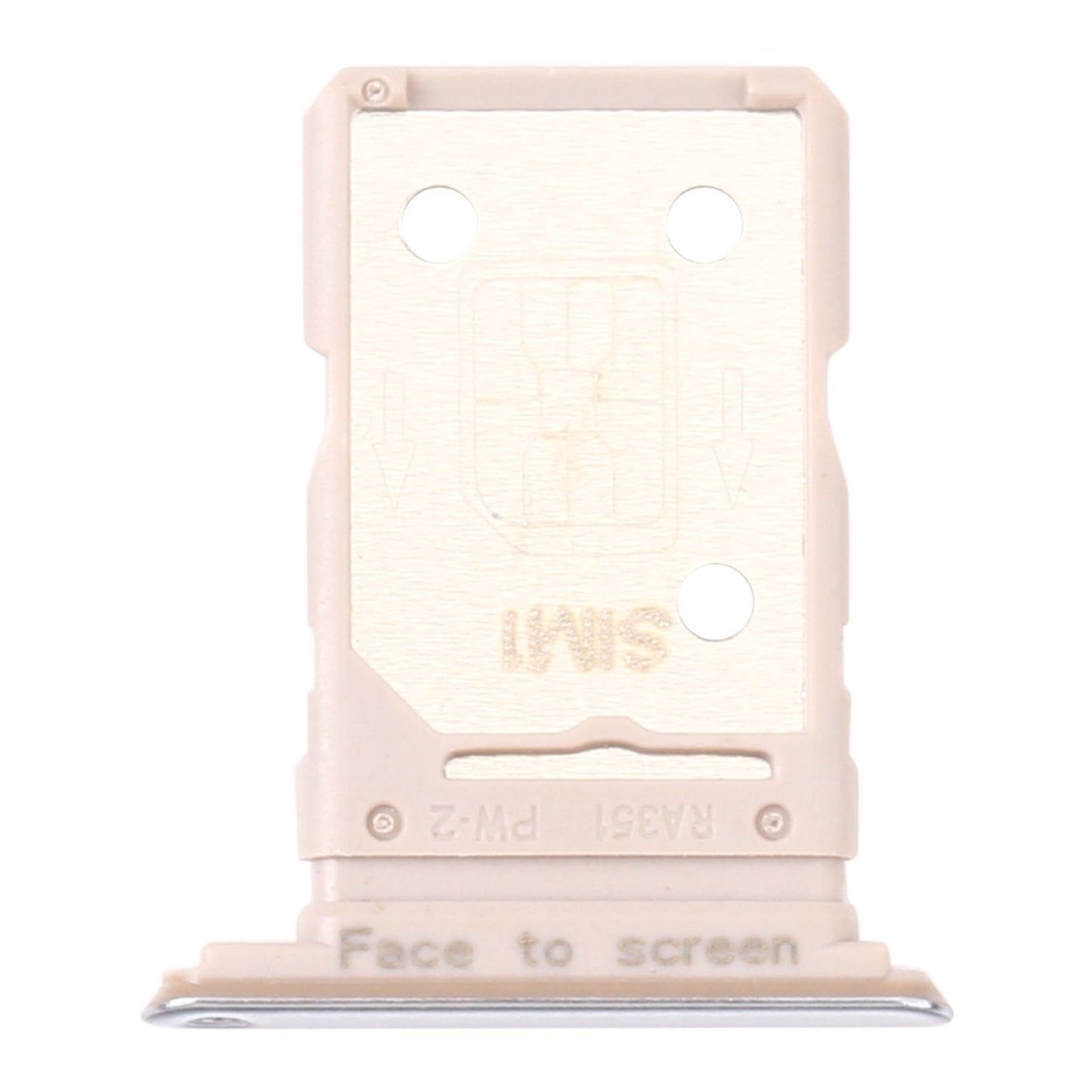 For OPPO Realme X7 Pro SIM Card Tray + SIM Card Tray (Silver)