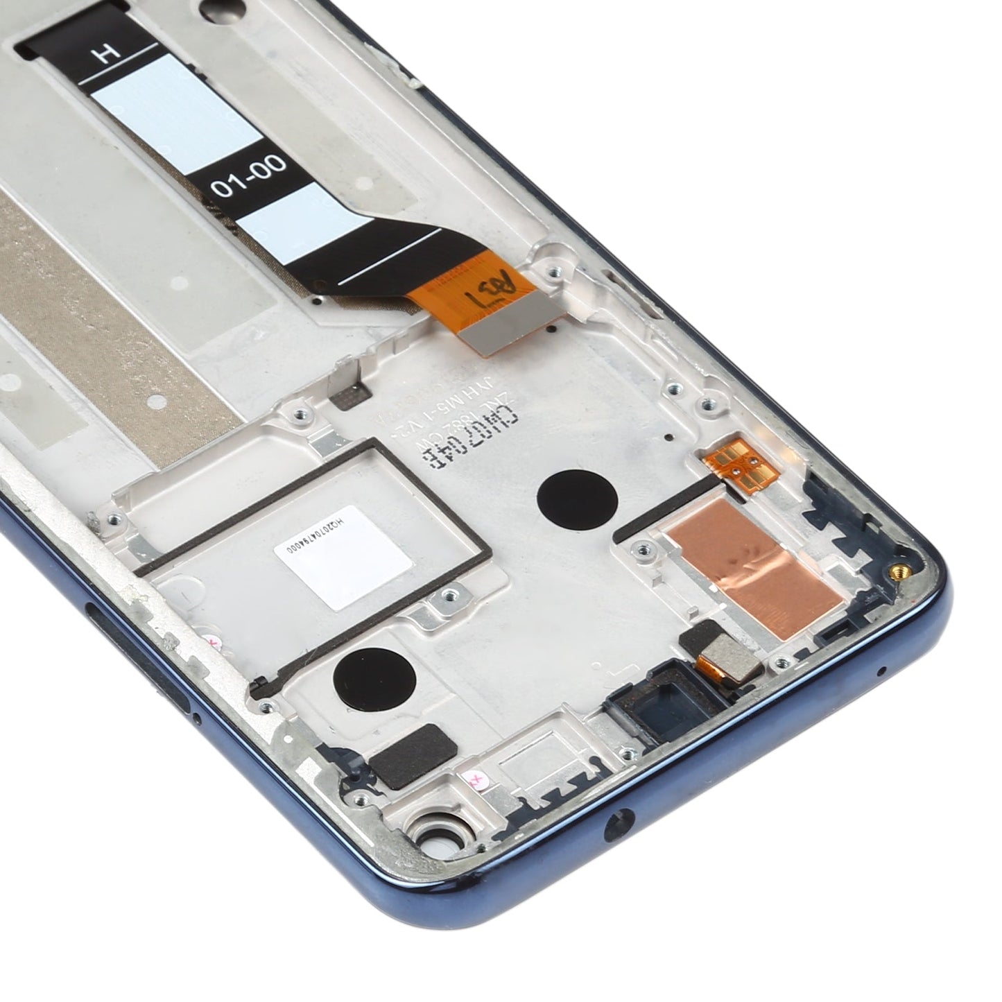 Original LCD Screen for Motorola One Action XT2013-1 XT2013-2 XT2013-4 Digitizer Full Assembly with Frame (Blue)