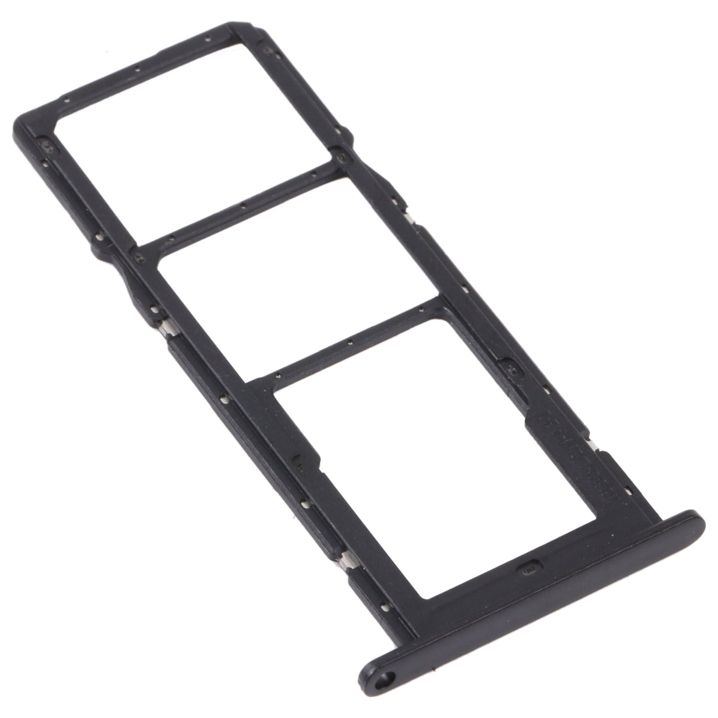 SIM Card Tray + SIM Card Tray + Micro SD Card Tray for Huawei Enjoy 20 SE 4G(Black)