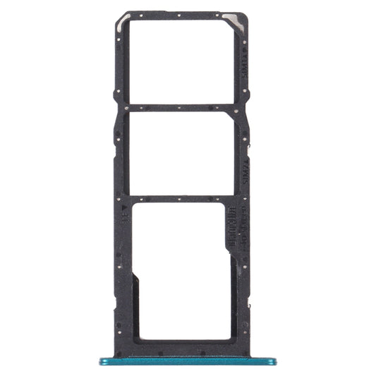 SIM Card Tray + SIM Card Tray + Micro SD Card Tray for Huawei Y7a (Green)