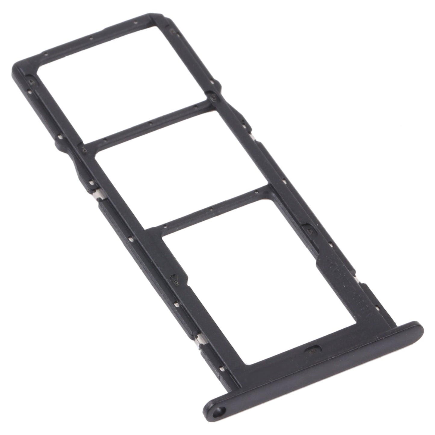 SIM Card Tray + SIM Card Tray + Micro SD Card Tray for Huawei P Smart 2021 (Black)