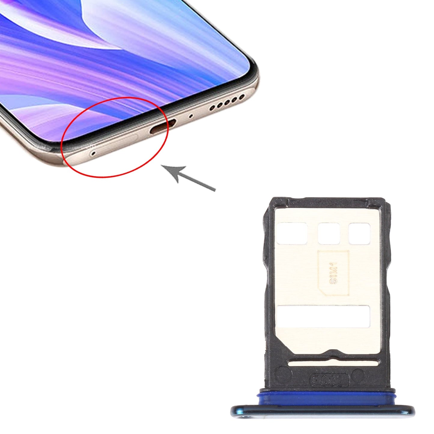 SIM Card Tray + NM Card Tray for Huawei Enjoy 20 Plus 5G (Green)