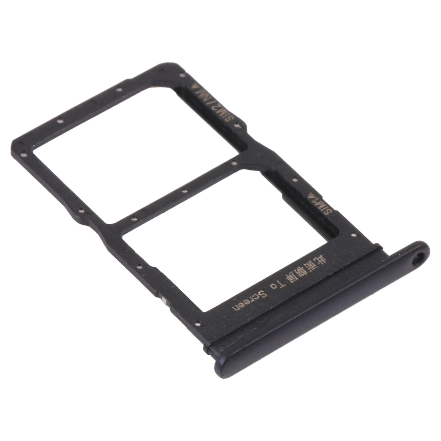 SIM Card Tray + SIM Card Tray / NMicro Card Tray for Honor X10 Max 5G (Black)