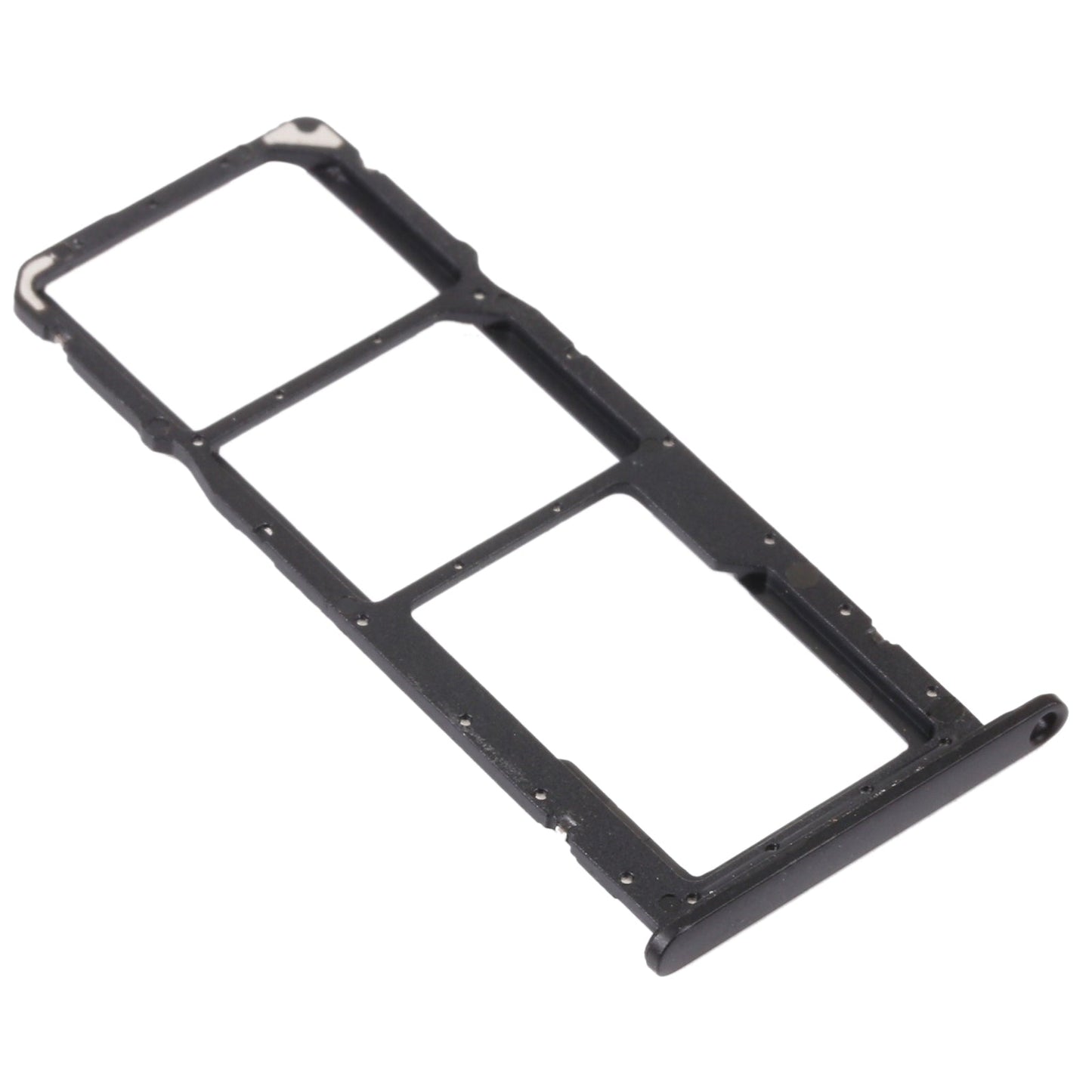 SIM Card Tray + SIM Card Tray + Micro SD Card Tray for Honor 8A 2020 (Black)