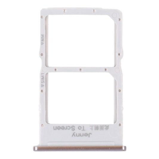 SIM Card Tray + NM Card Tray for Huawei Nova 7i (Silver)