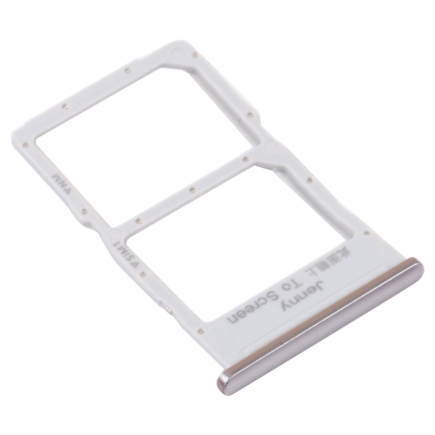 SIM Card Tray + NM Card Tray for Huawei Nova 7i (Silver)