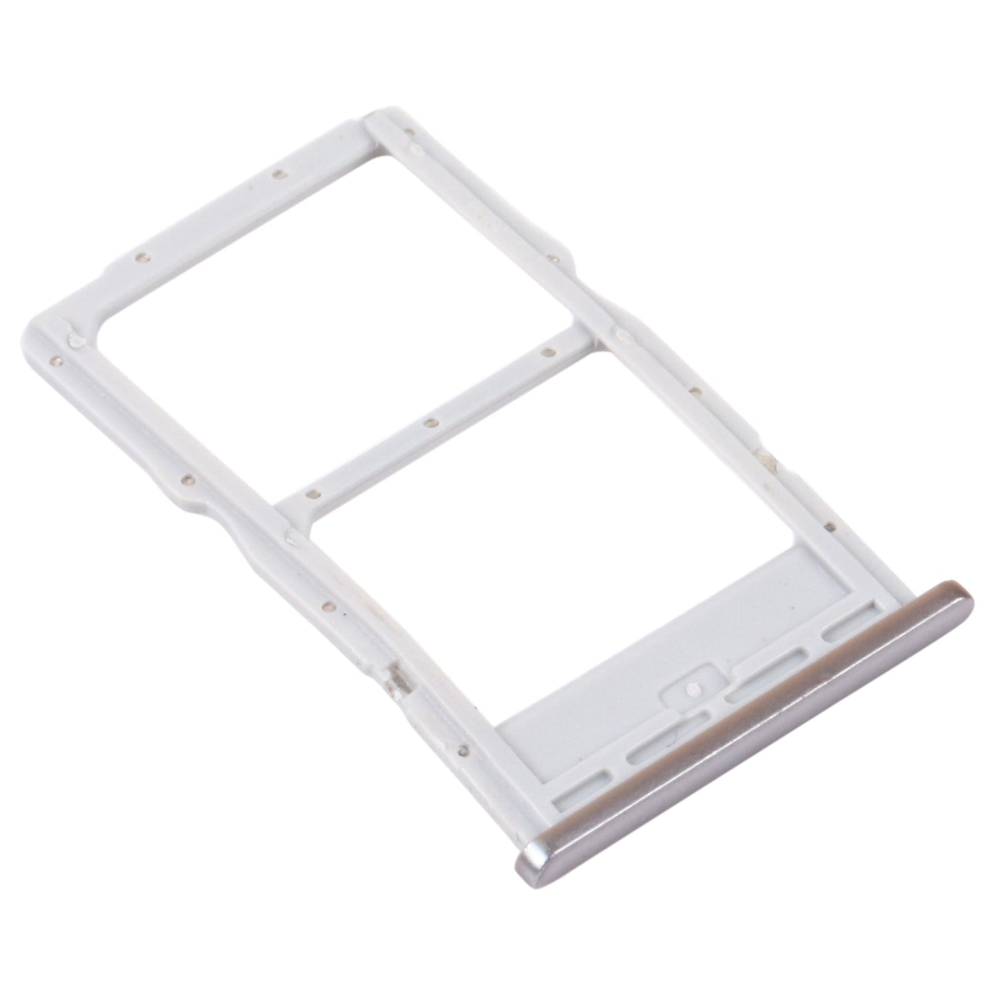 SIM Card Tray + NM Card Tray for Huawei Nova 7i (Silver)