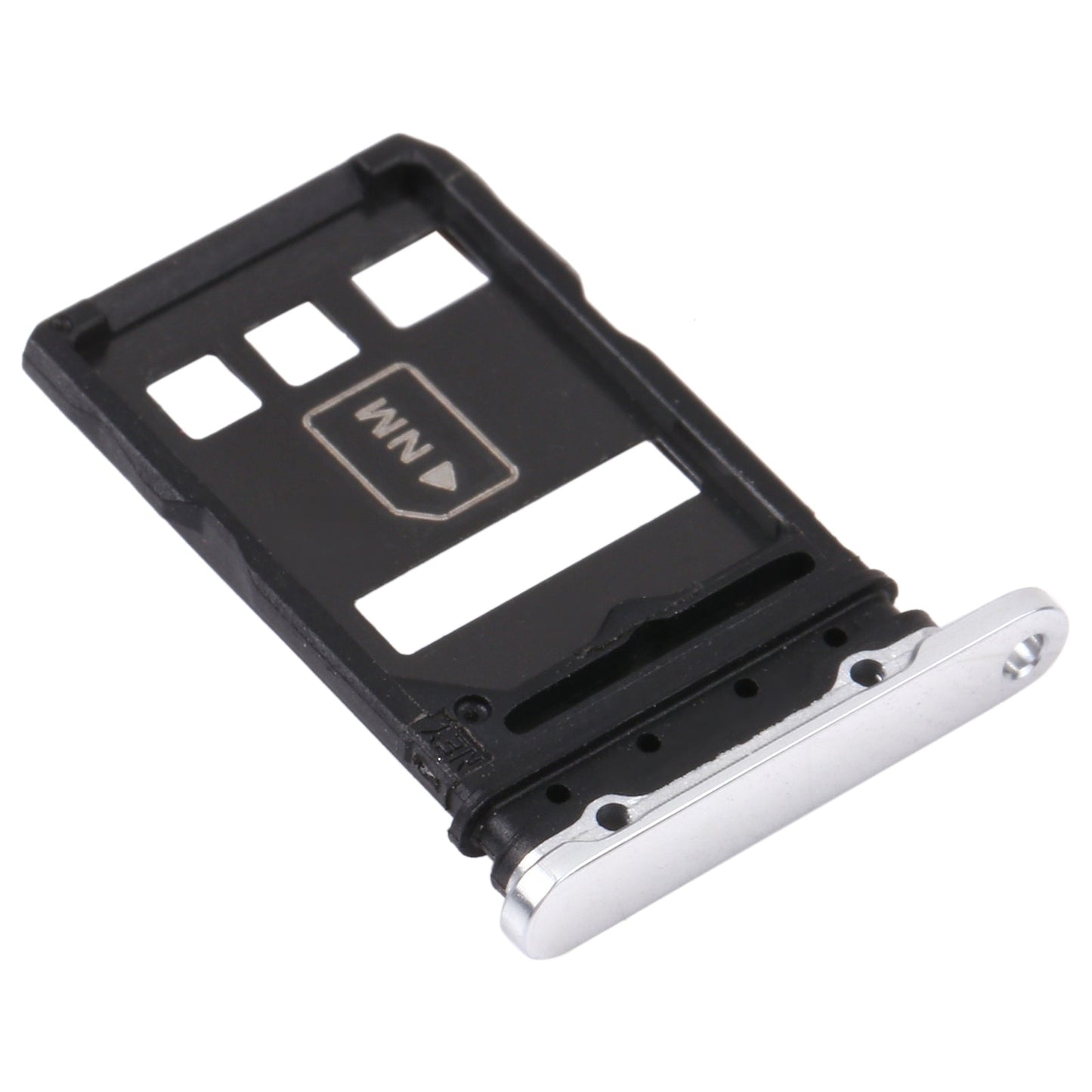 SIM Card Tray + NM Card Tray for Huawei P40 Pro (Silver)