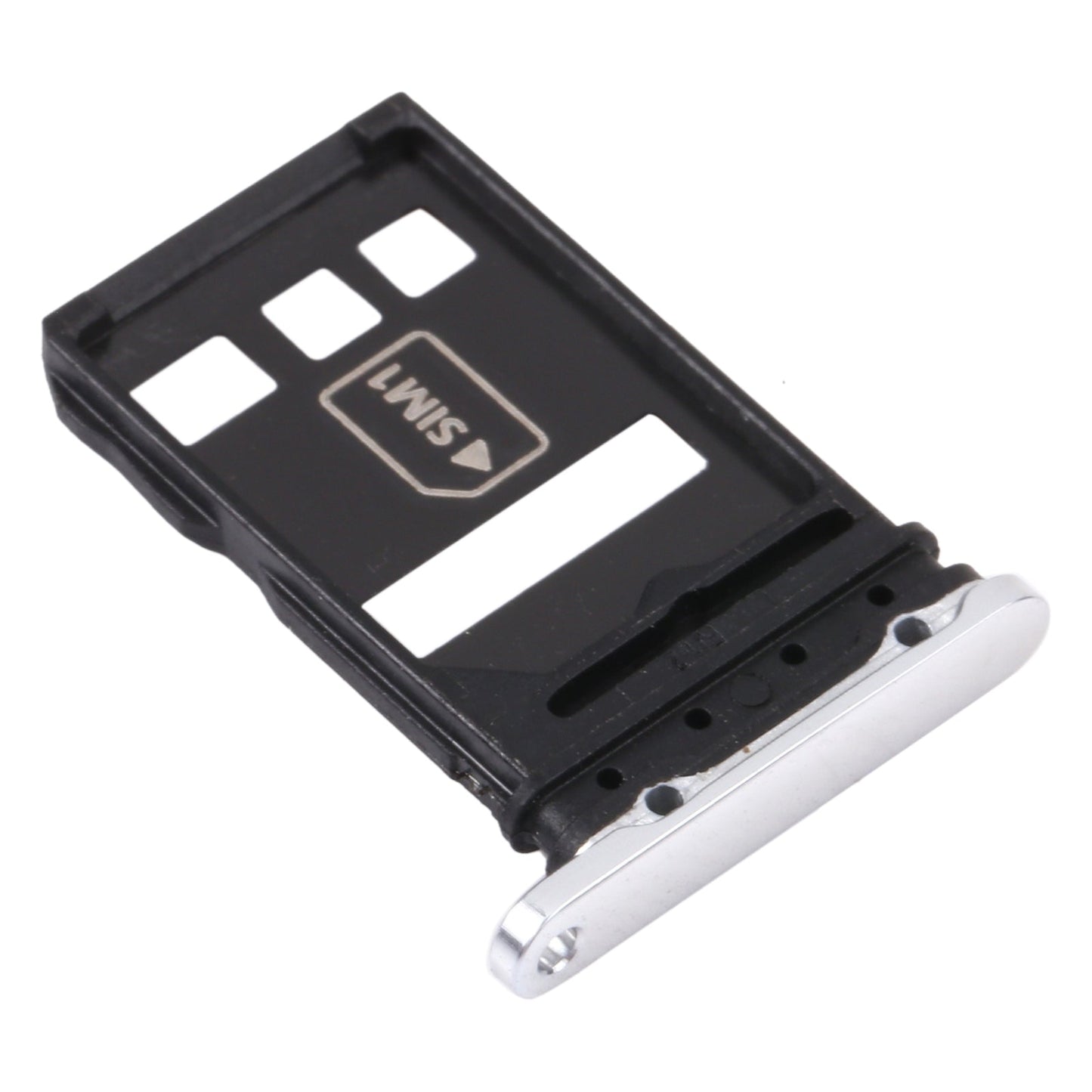 SIM Card Tray + NM Card Tray for Huawei P40 Pro (Silver)