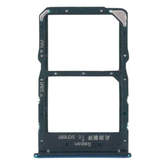 SIM Card Tray + NM Card Tray for Huawei Mate 30 Lite (Green)