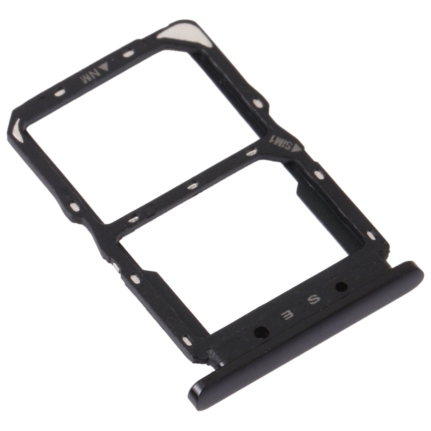 SIM Card Tray + NM Card Tray for Huawei Nova 5 Pro (Black)
