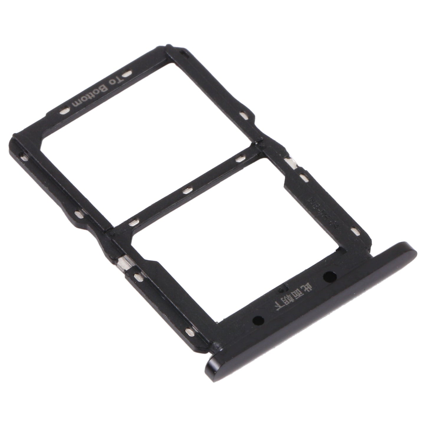 SIM Card Tray + NM Card Tray for Huawei Nova 5 Pro (Black)