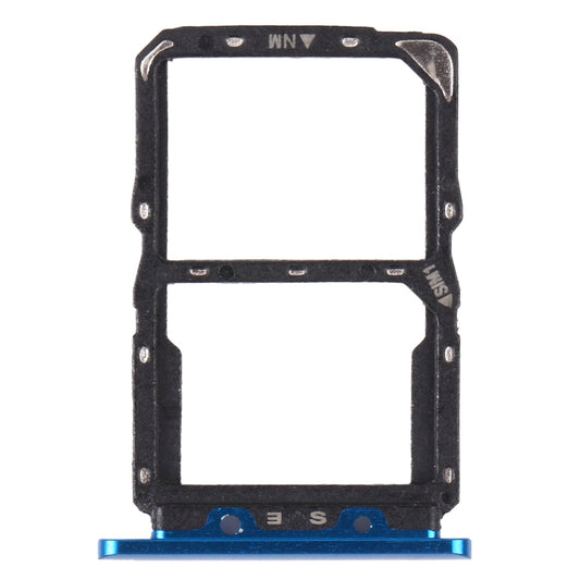 SIM Card Tray + NM Card Tray for Huawei Nova 5 Pro (Blue)
