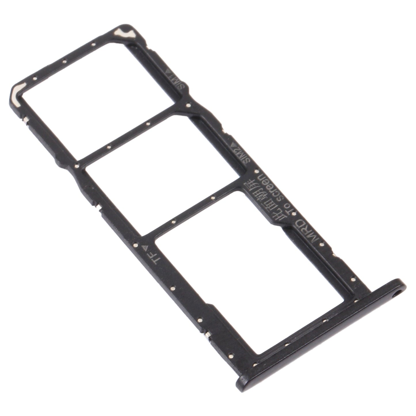 SIM Card Tray + SIM Card Tray + Micro SD Card Tray for Huawei Enjoy 9e (Black)