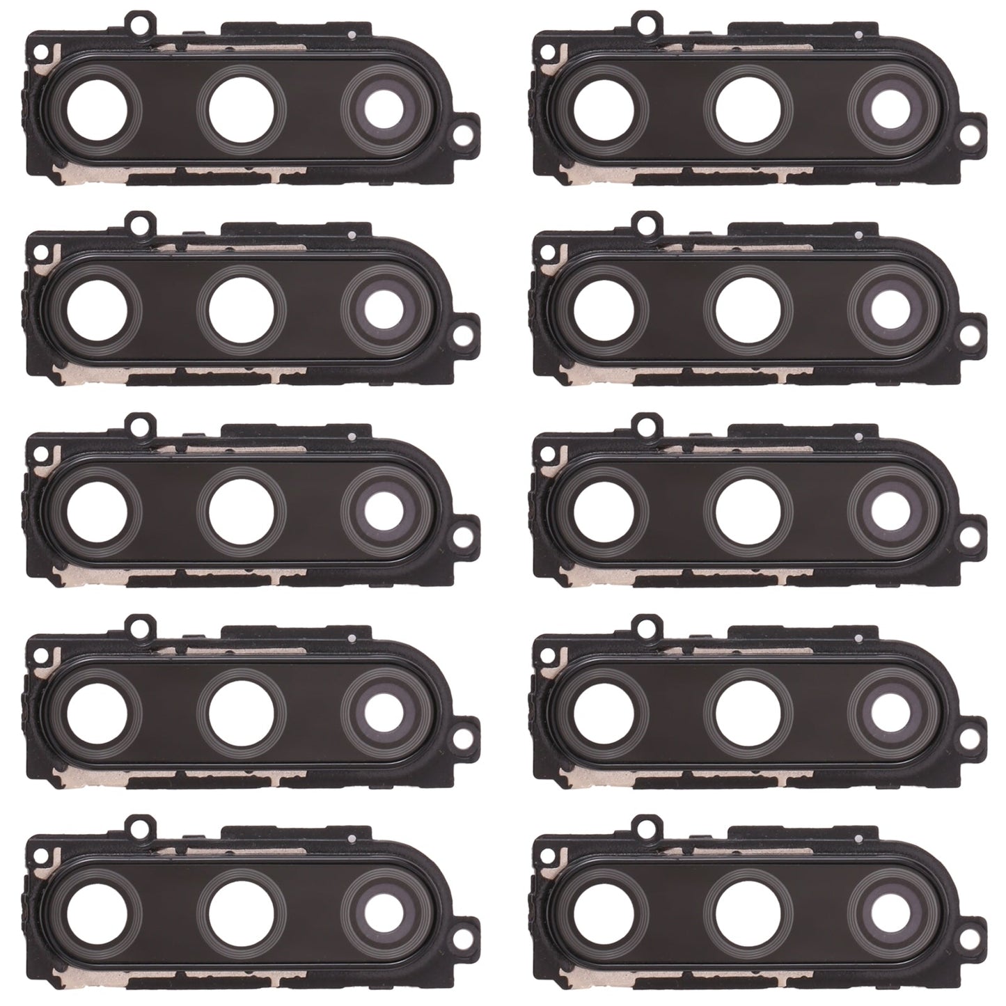 For Huawei Enjoy 10  10pcs Camera Lens Cover (Black)