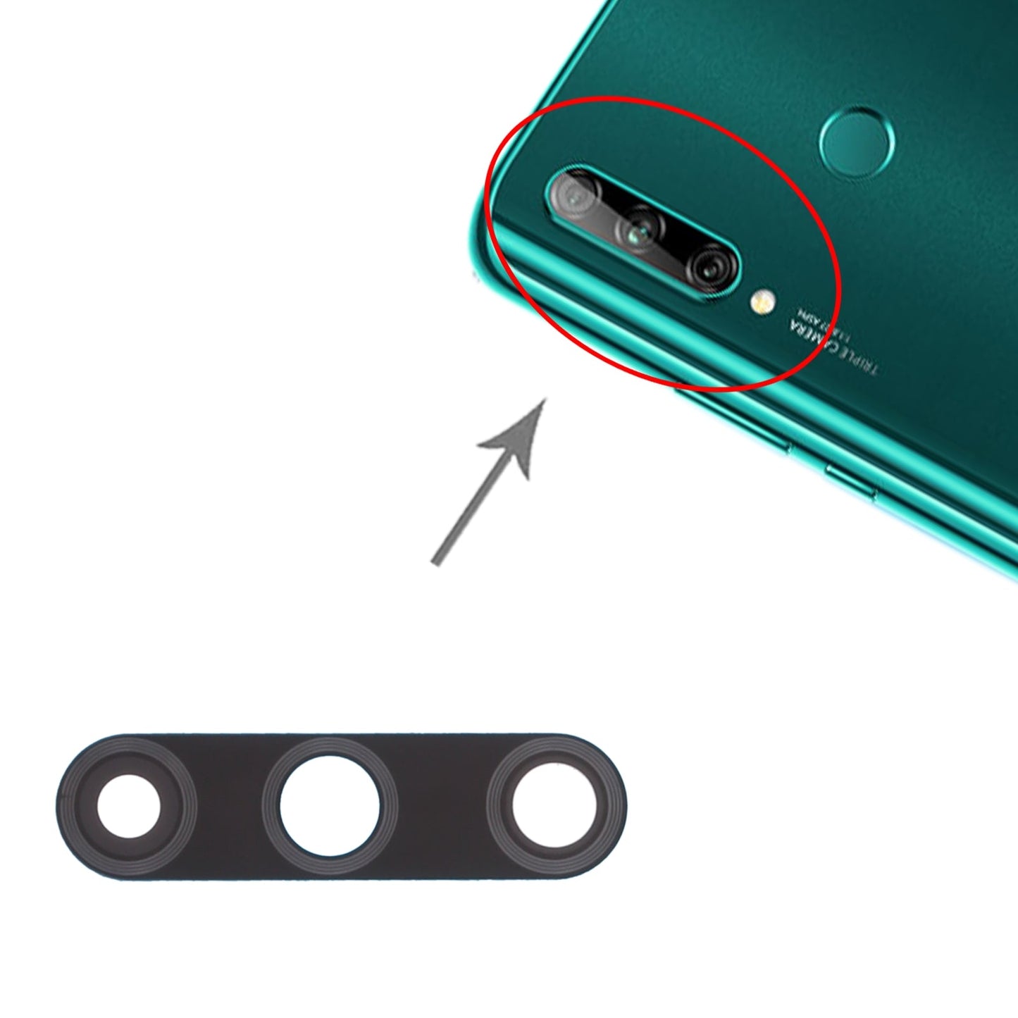 For Huawei Enjoy 10 Plus 10pcs Back Camera Lens 