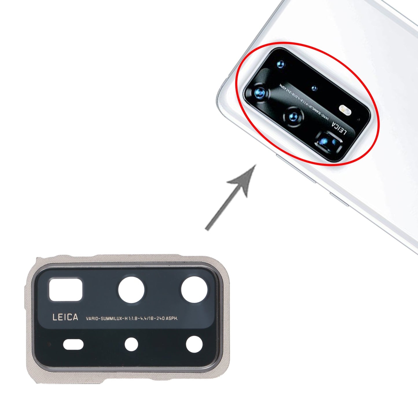 For Huawei P40 Pro+  Camera Lens Cover (Black)