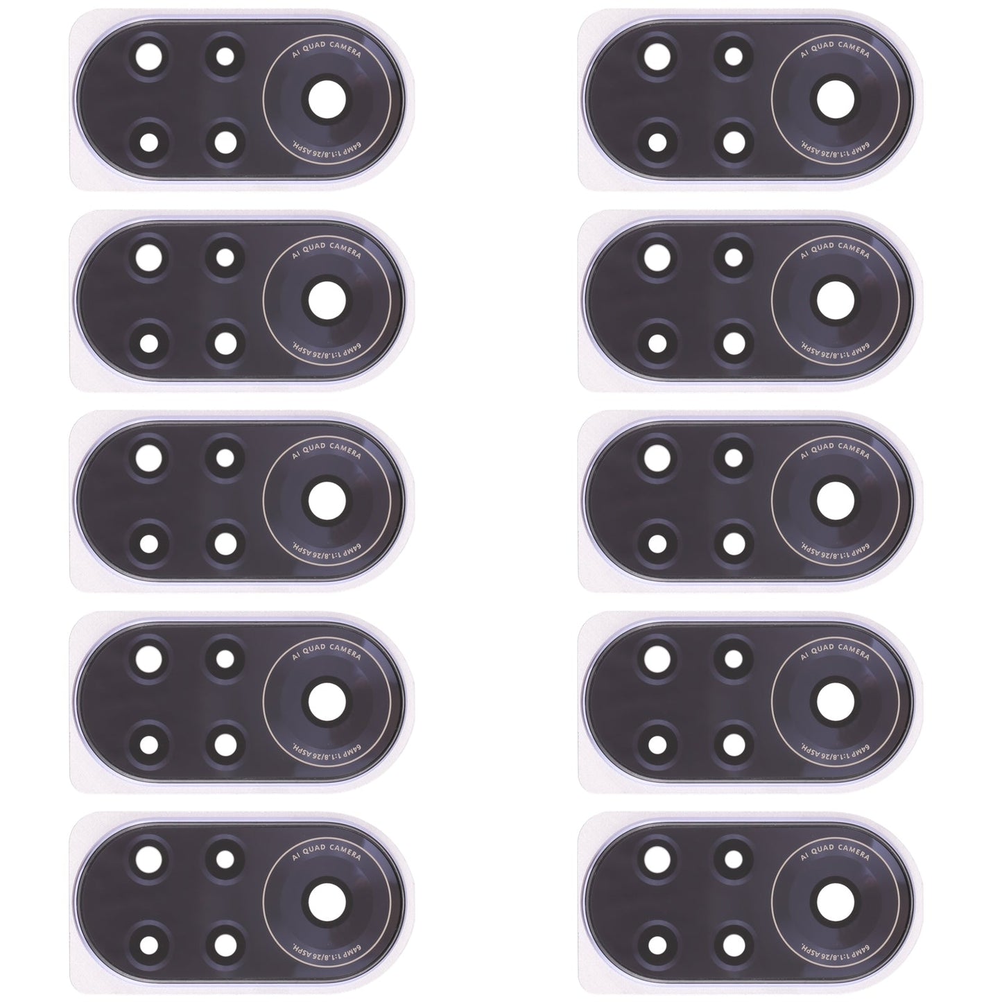 For Huawei Nova 8 Pro 5G  10pcs Camera Lens Cover (Purple)