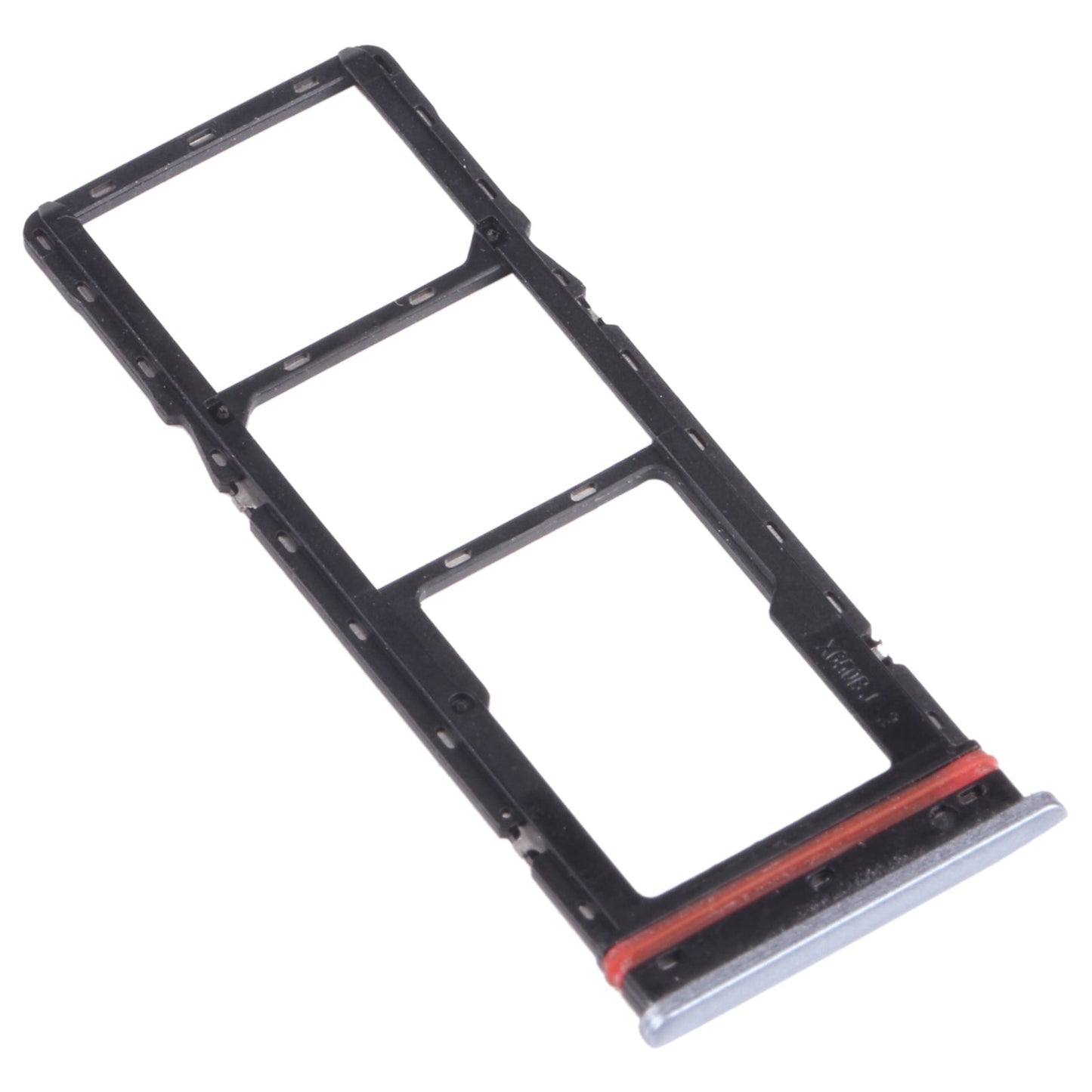 For infinix Hot 8 Lite X650 SIM Card Tray + SIM Card Tray + Micro SD Card Tray (Grey)