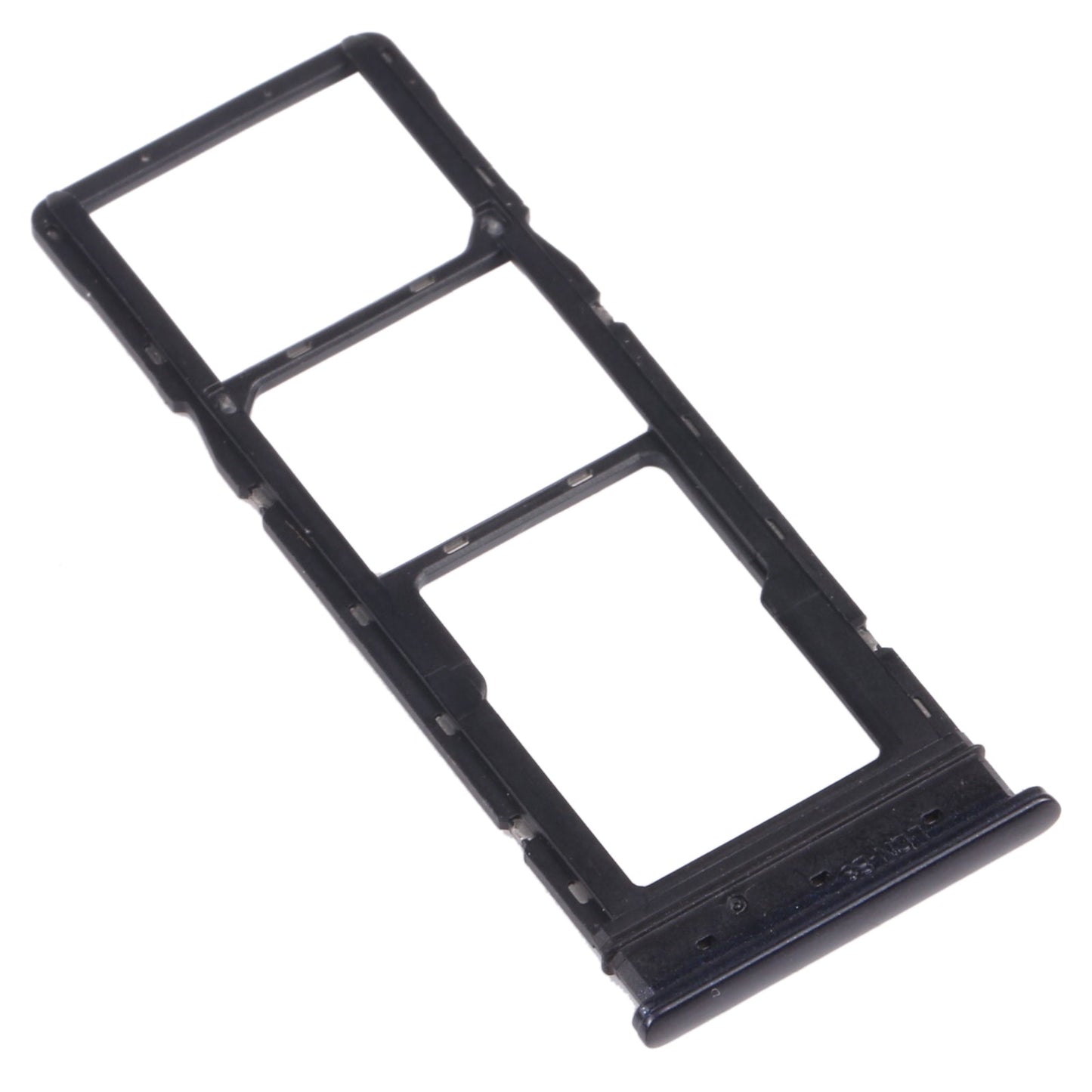 For Tecno Spark 5 Air KD6a SIM Card Tray + SIM Card Tray + Micro SD Card Tray (Black)