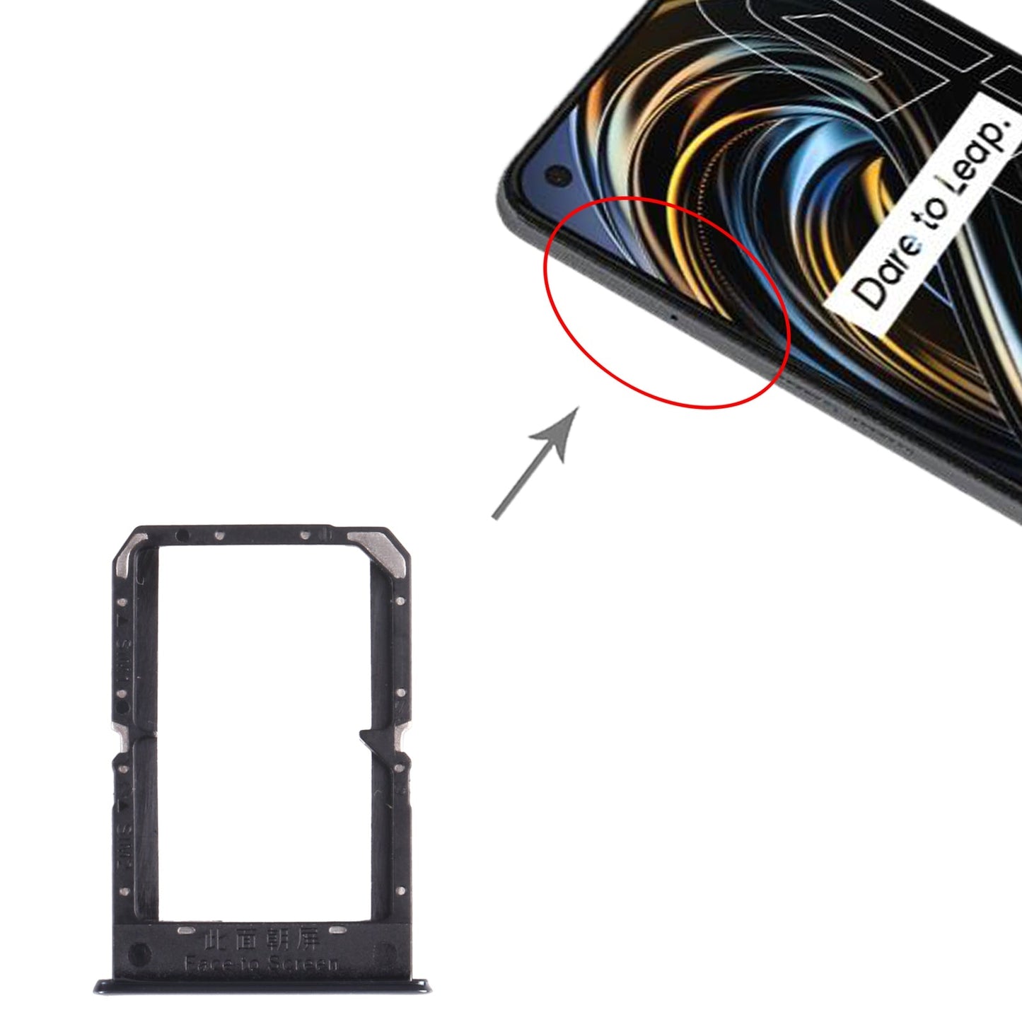 For OPPO Realme GT / Realme GT Neo / Realme X7 Max 5G  SIM Card Tray + SIM Card Tray (Silver)