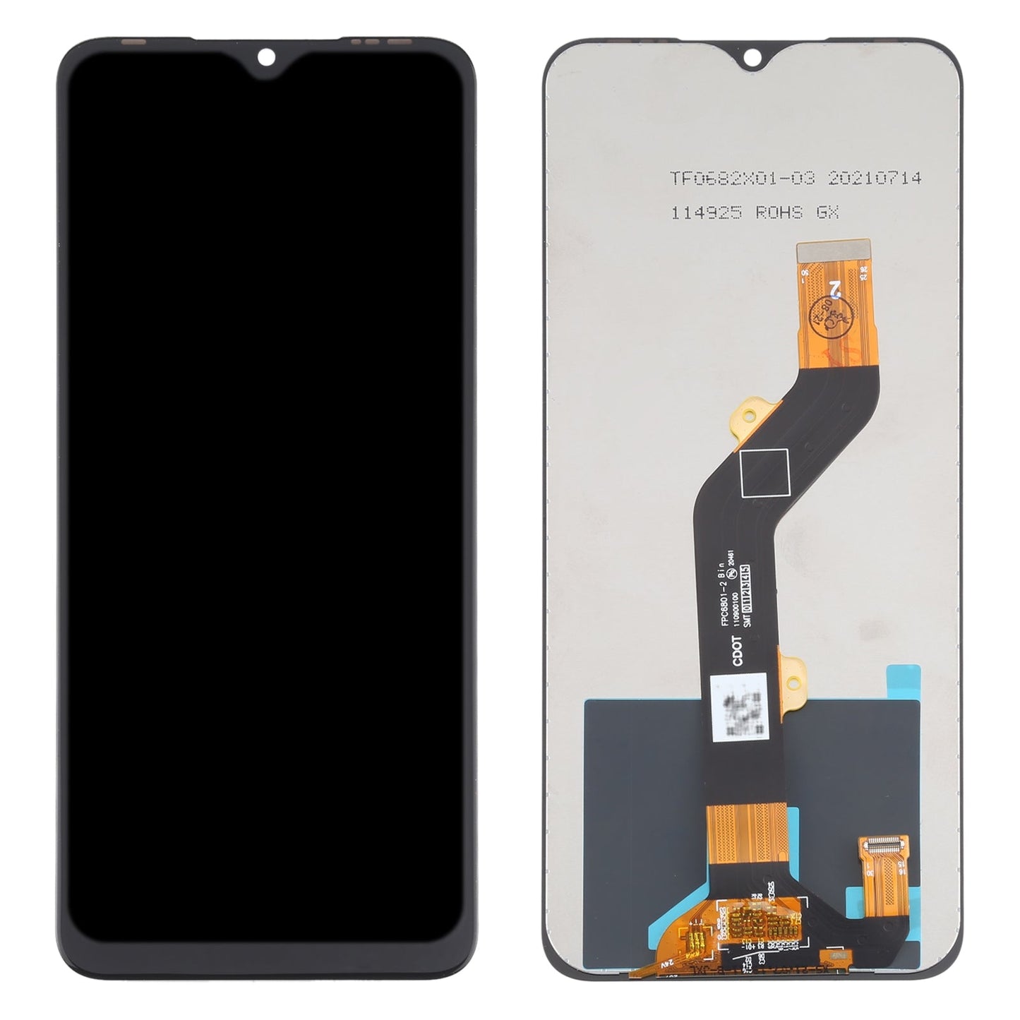 LCD Screen and Digitizer Full Assembly for Infinix Hot 10 Play / Smart 5 (India) X688C X688B