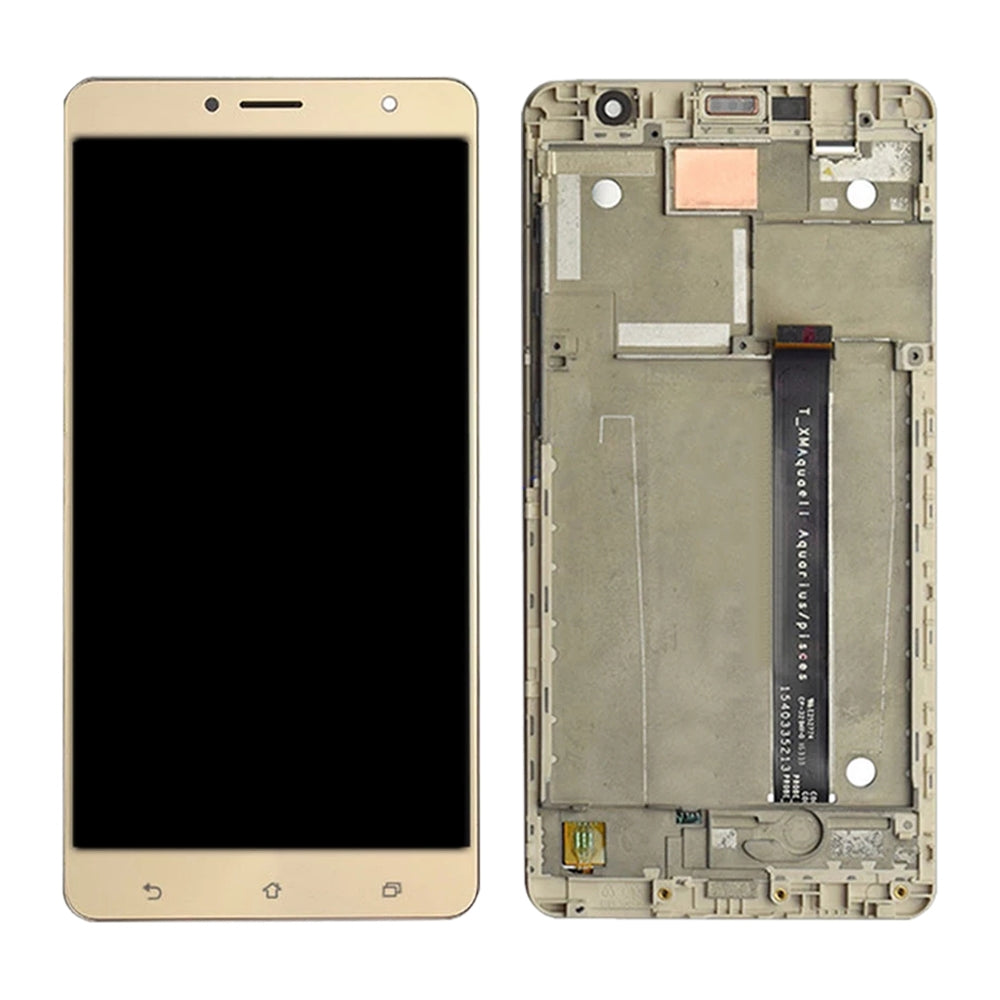 OEM LCD Screen for Asus Zenfone 3 Deluxe ZS550KL Z01FD Digitizer Full Assembly with Frame?Gold)