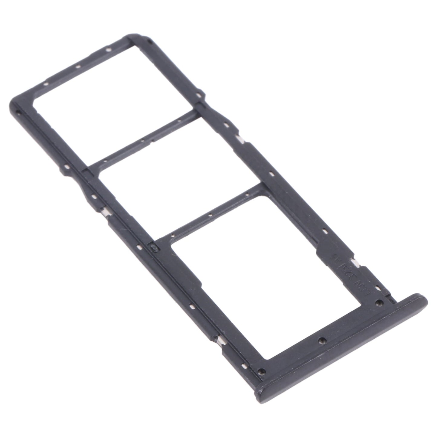 For OPPO Realme C21 / Realme C21Y RMX3201,RMX3261  SIM Card Tray + SIM Card Tray + Micro SD Card Tray (Black)