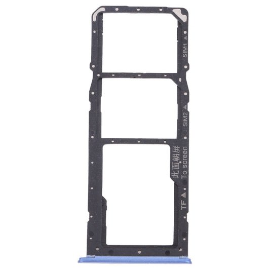 For OPPO Realme 7 (Asia) RMX2151, RMX2163  SIM Card Tray + SIM Card Tray + Micro SD Card Tray (Blue)
