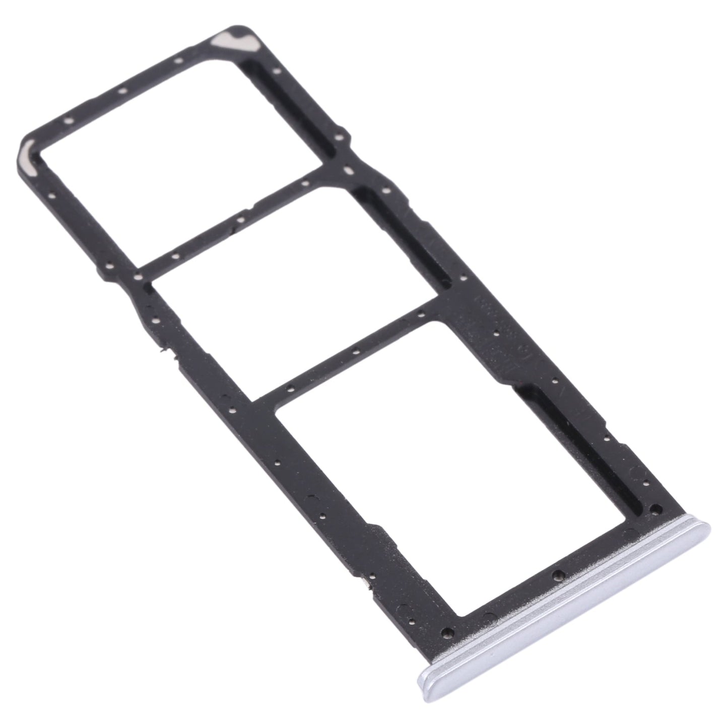 For OPPO Realme 7 (Asia) RMX2151, RMX2163  SIM Card Tray + SIM Card Tray + Micro SD Card Tray (Silver)