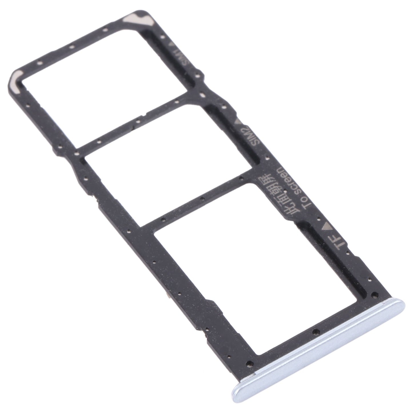 For OPPO Realme 7 (Asia) RMX2151, RMX2163  SIM Card Tray + SIM Card Tray + Micro SD Card Tray (White)