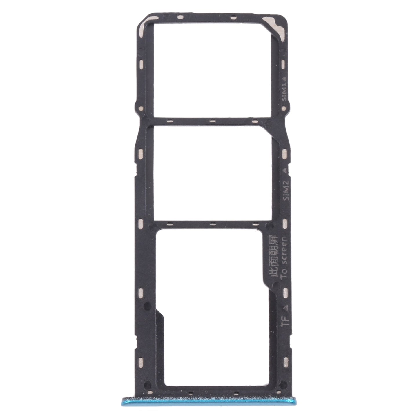 For OPPO Realme 5i RMX2030, RMX2032 SIM Card Tray + SIM Card Tray + Micro SD Card Tray (Green)