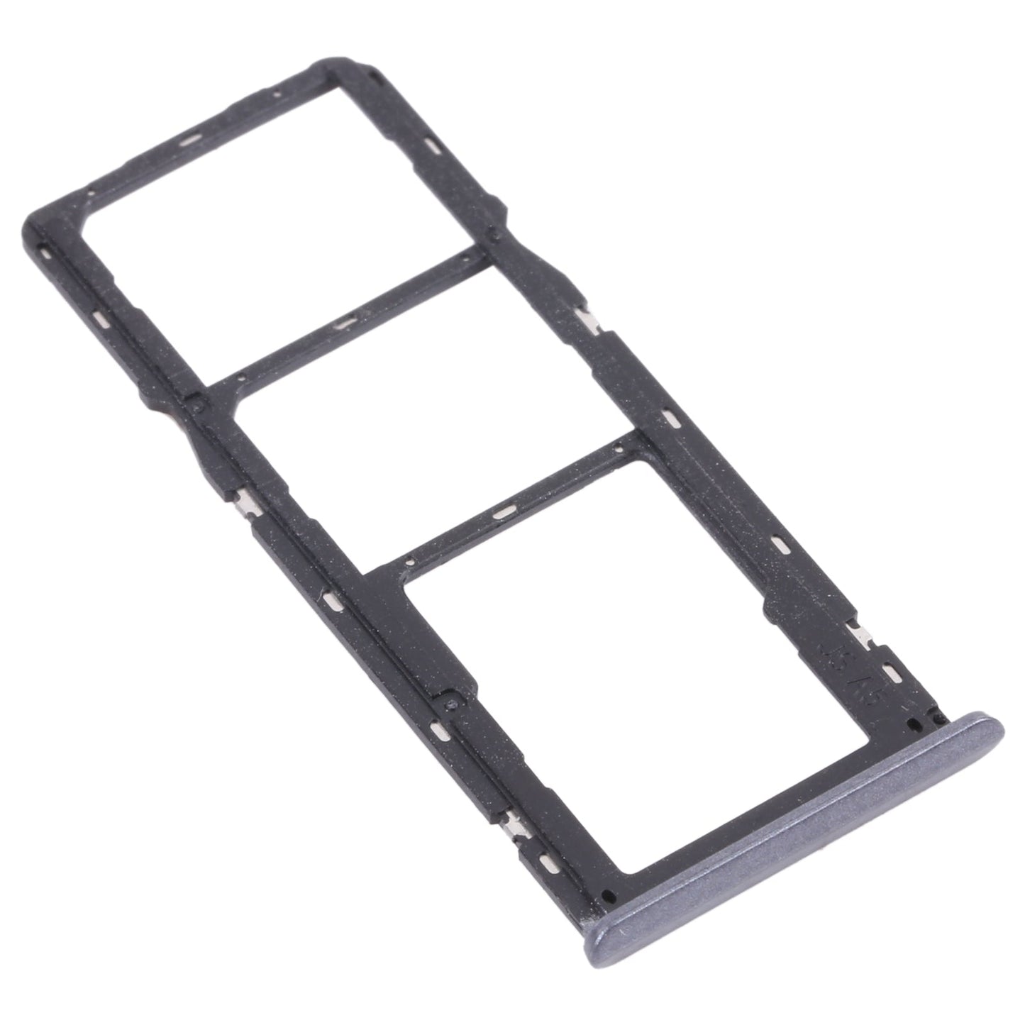 For OPPO Realme 6i / Realme Narzo 10 SIM Card Tray + SIM Card Tray + Micro SD Card Tray (Black)