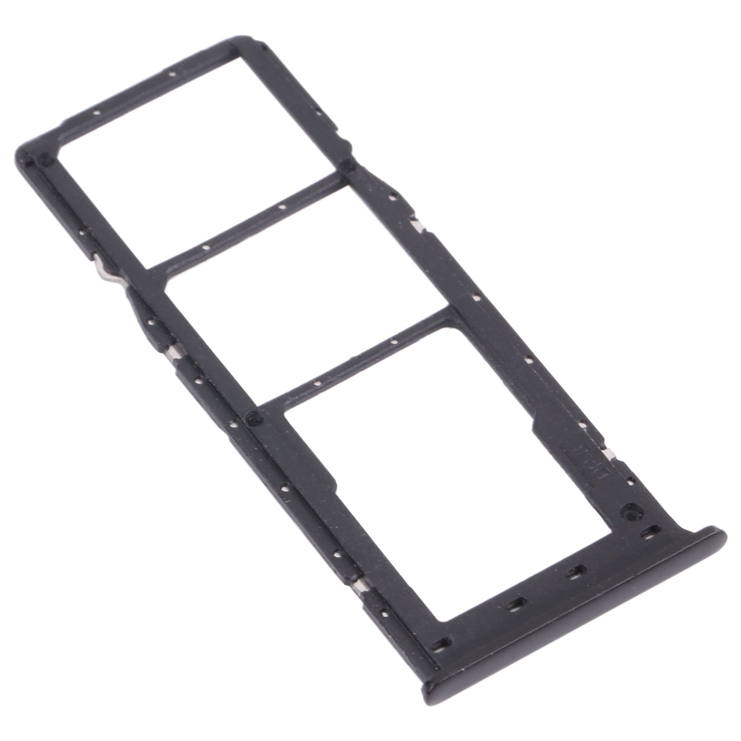 For OPPO Realme 6 Pro RMX2061, RMX2063  SIM Card Tray + SIM Card Tray + Micro SD Card Tray (Black)