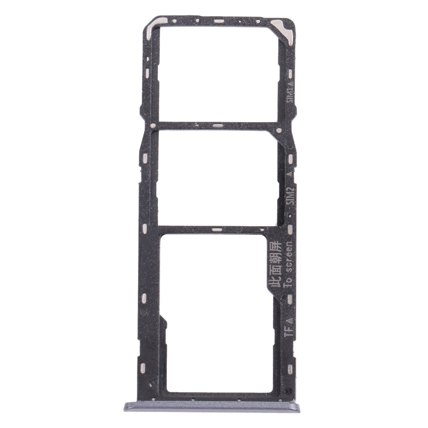 For OPPO Realme C3 RMX2027, RMX2020, RMX2021  SIM Card Tray + SIM Card Tray + Micro SD Card Tray (Grey)