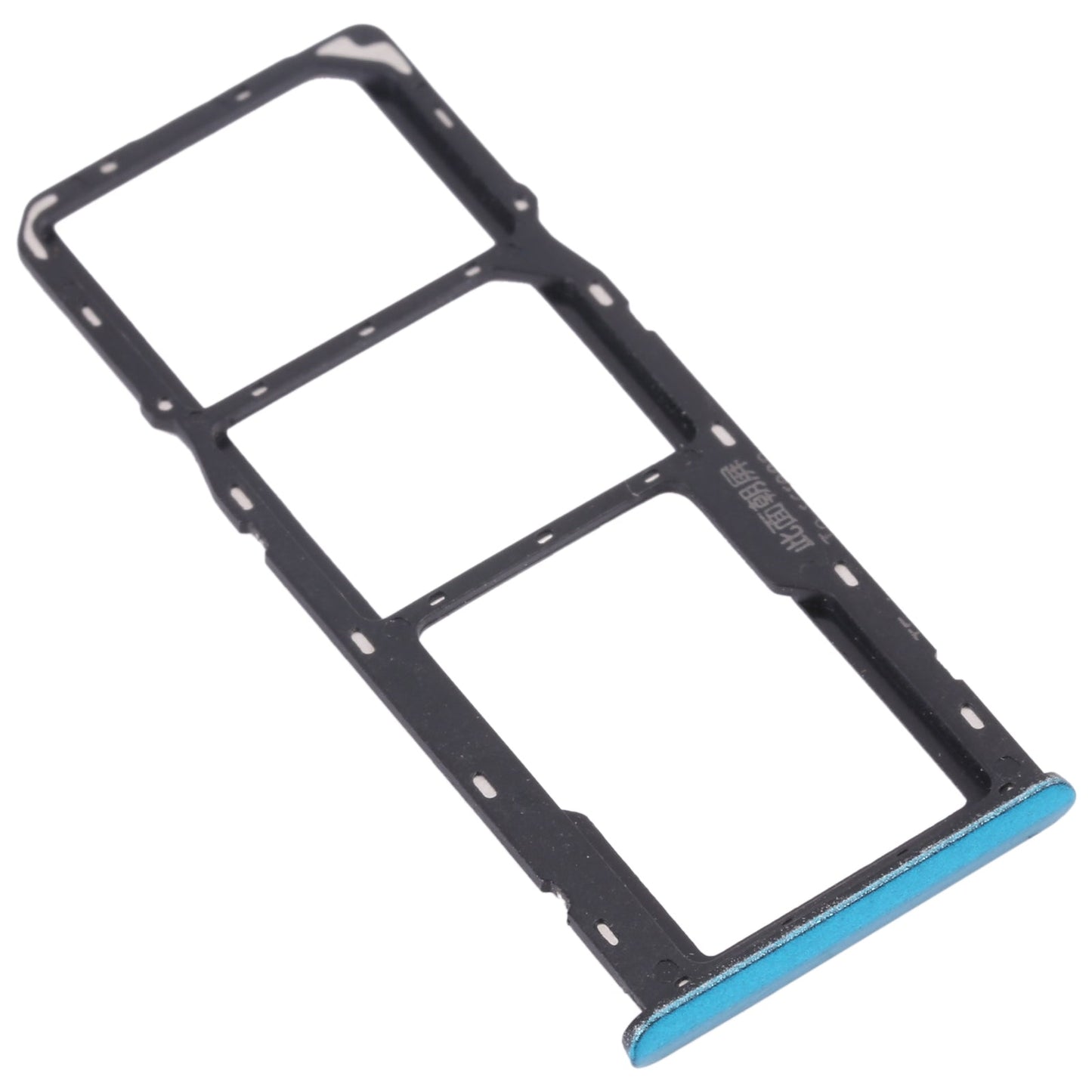 For OPPO Realme C3 RMX2027, RMX2020, RMX2021  SIM Card Tray + SIM Card Tray + Micro SD Card Tray (Blue)